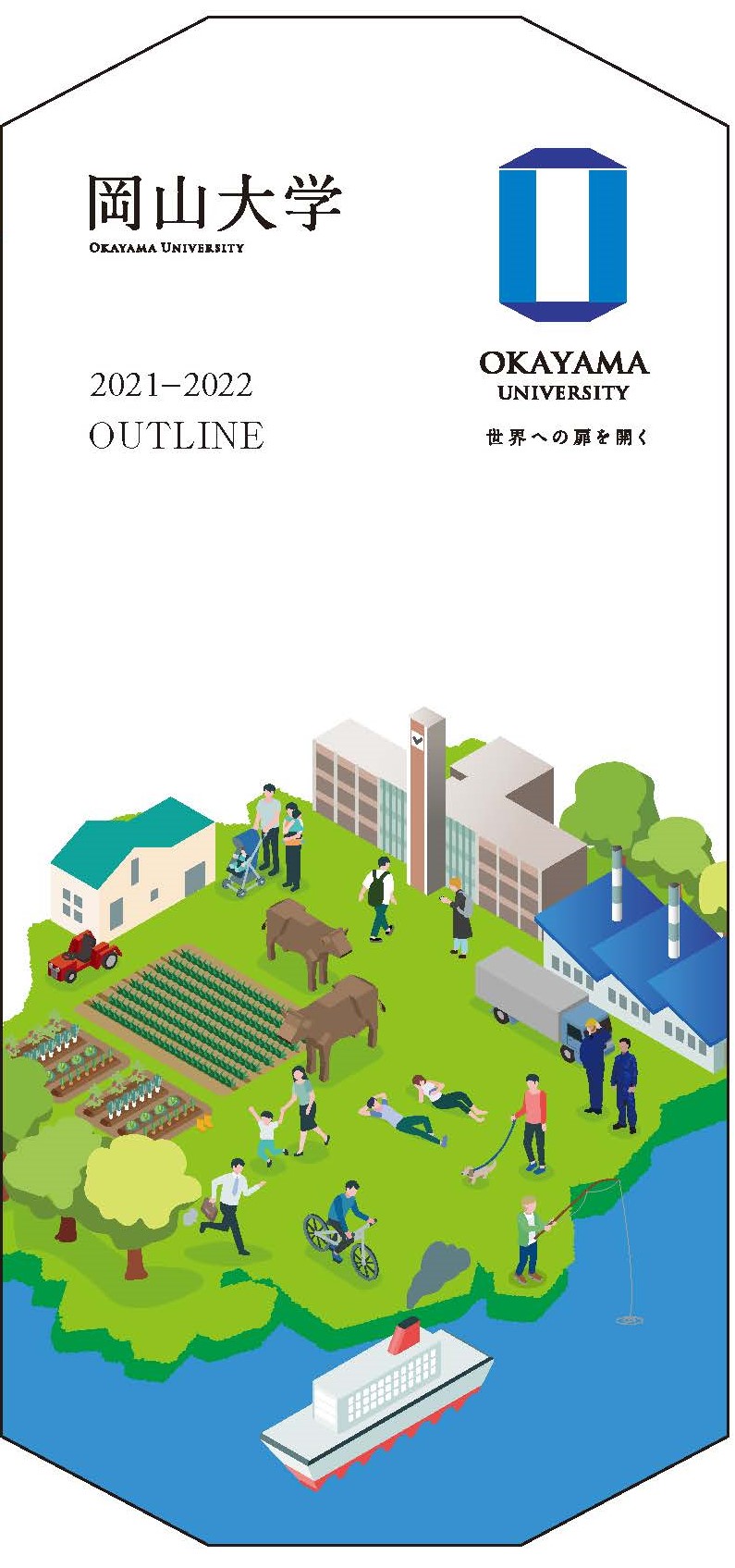 岡山大学OUTLINE(日本語版)の表紙