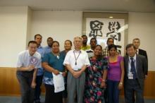 Visit of trainees from Oceania