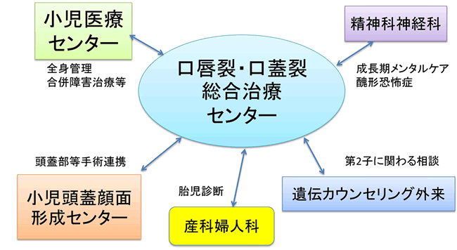 医科主要診療科との連携図