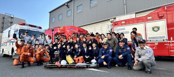 岡山市北消防署でドクターカーとの救助訓練を実施しました