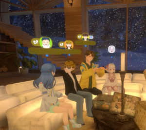 昨年実施したメタバースを用いたクリスマスの交流会の様子