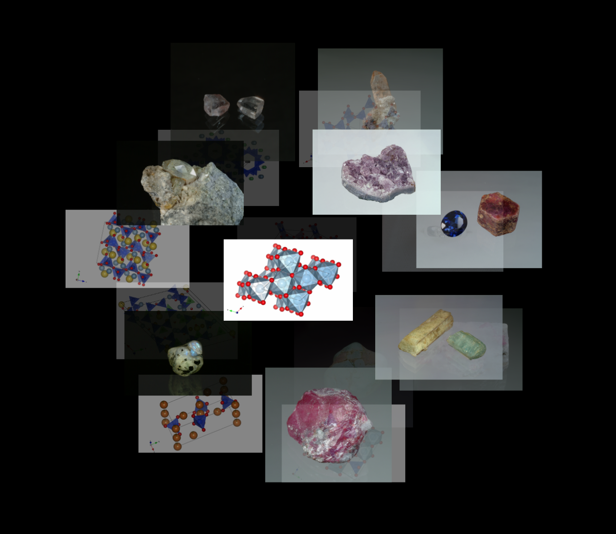 Photo and 3D structures of Birthstones